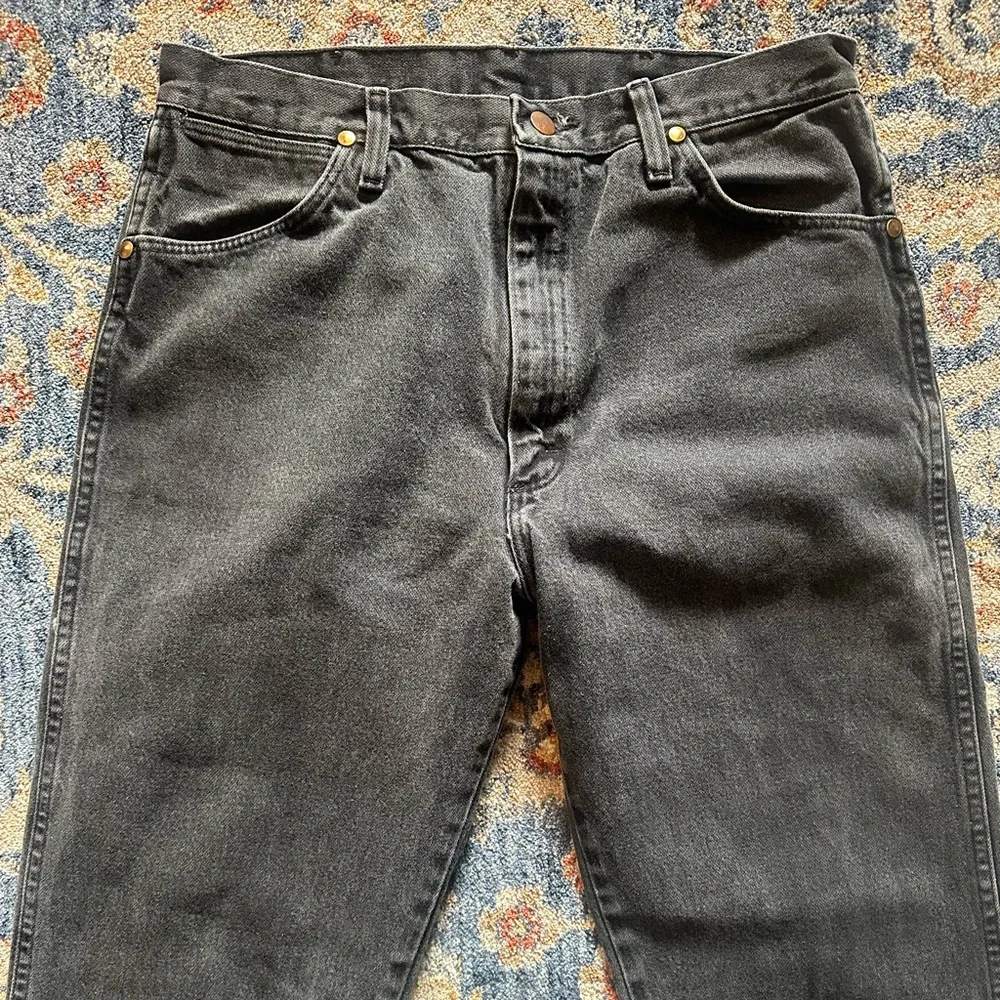 Wrangler vintage men’s black denim cowboy cut jeans size 34x36